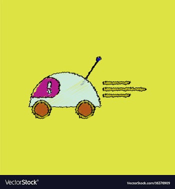 Flat shading style icon remote control car vector image