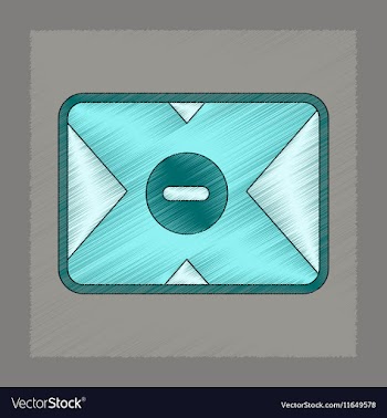 Flat shading style icon removable hard drive vector image
