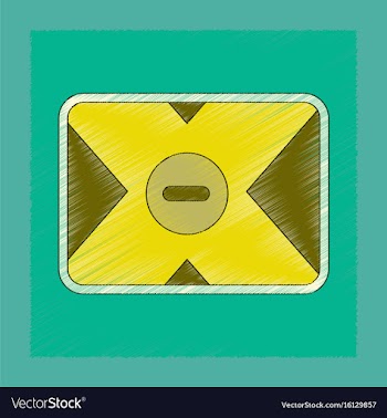 Flat shading style icon removable hard drive vector image