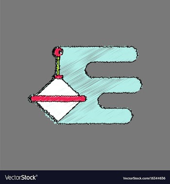 Flat shading style icon rotating whirligig vector image