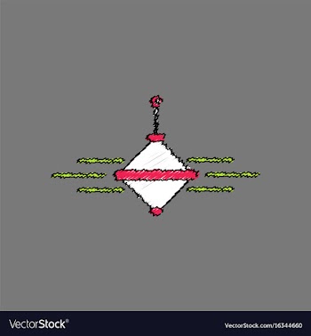 Flat shading style icon rotating whirligig vector image