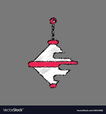 Flat shading style icon rotating whirligig vector image
