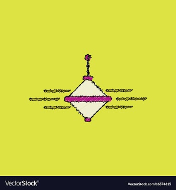 Flat shading style icon rotating whirligig vector image