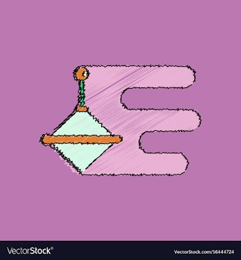 Flat shading style icon rotating whirligig vector image