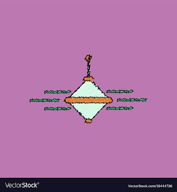 Flat shading style icon rotating whirligig vector image