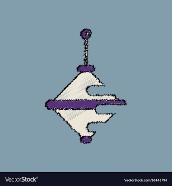 Flat shading style icon rotating whirligig vector image