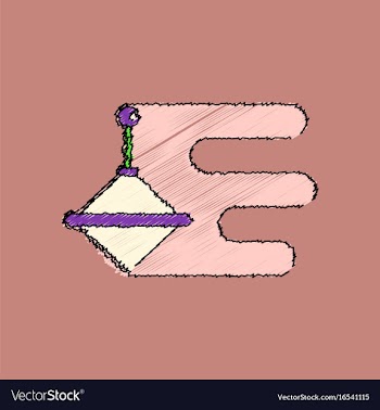 Flat shading style icon rotating whirligig vector image