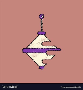 Flat shading style icon rotating whirligig vector image
