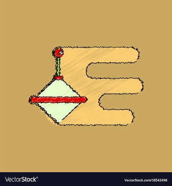 Flat shading style icon rotating whirligig vector image