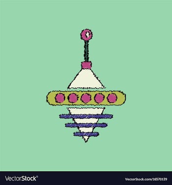 Flat shading style icon rotating whirligig vector image