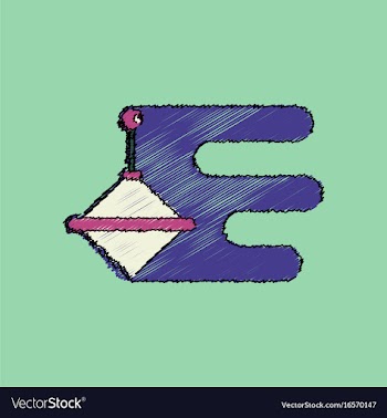 Flat shading style icon rotating whirligig vector image