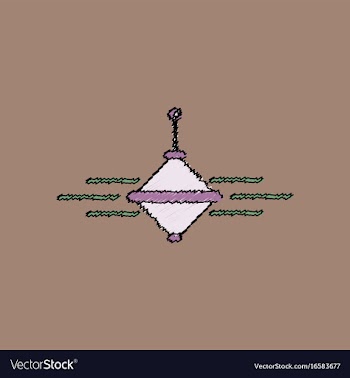 Flat shading style icon rotating whirligig vector image