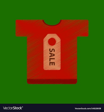 Flat shading style icon sale t-shirt vector image