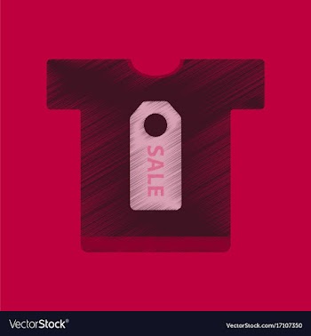 Flat shading style icon sale t-shirt vector image