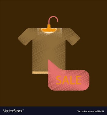 Flat shading style icon sale t-shirt vector image