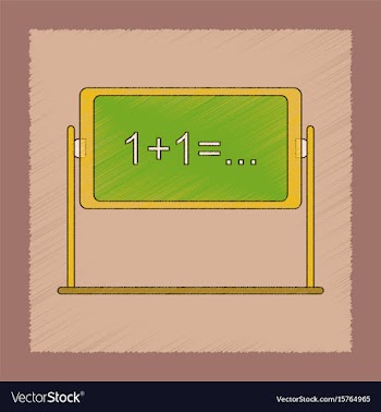 Flat shading style icon school blackboard vector image