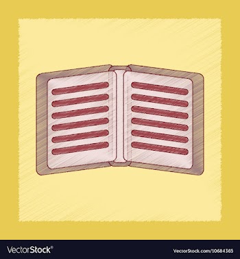 Flat shading style icon school notebook vector image