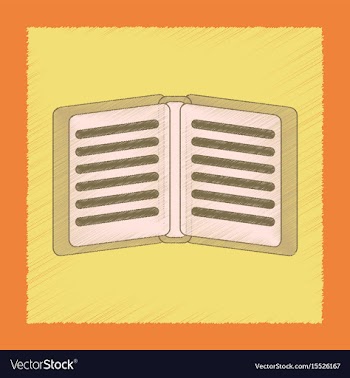 Flat shading style icon school notebook vector image