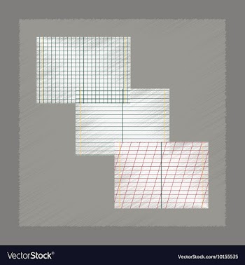 Flat shading style icon school notebooks vector image