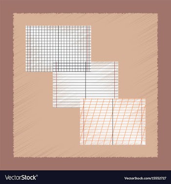 Flat shading style icon school notebooks vector image