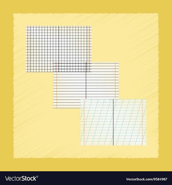 Flat shading style icon school notebooks vector image