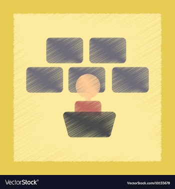 Flat shading style icon screen guard vector image