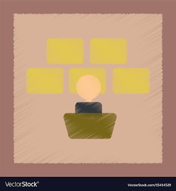 Flat shading style icon screen guard vector image