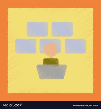 Flat shading style icon screen guard vector image