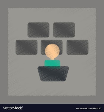 Flat shading style icon screen guard vector image