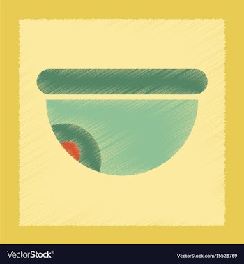 Flat shading style icon security camera vector image
