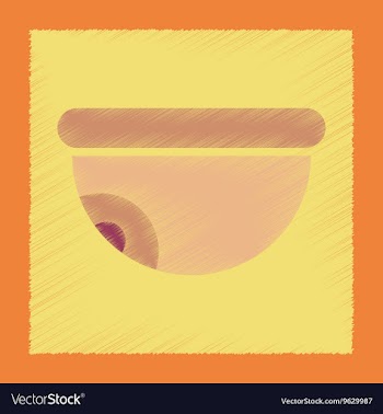 Flat shading style icon security camera vector image
