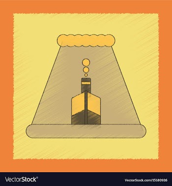 Flat shading style icon ship storm vector image