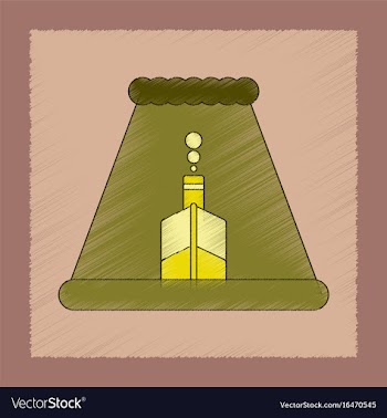 Flat shading style icon ship storm vector image