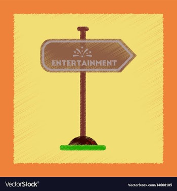 Flat shading style icon sign entertainment vector image