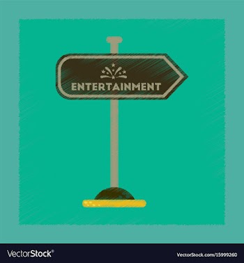 Flat shading style icon sign entertainment vector image
