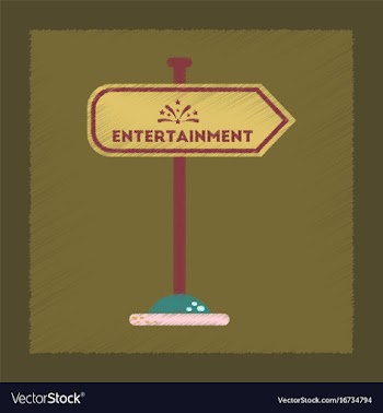 Flat shading style icon sign entertainment vector image