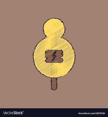 Flat shading style icon sign on tree vector image