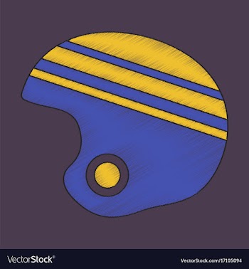 Flat shading style icon ski helmet vector image