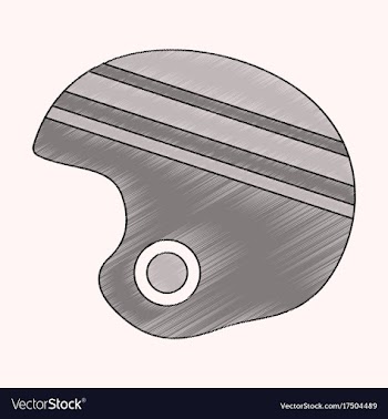 Flat shading style icon ski helmet vector image