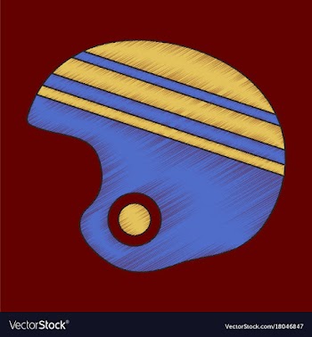 Flat shading style icon ski helmet vector image