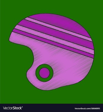 Flat shading style icon ski helmet vector image