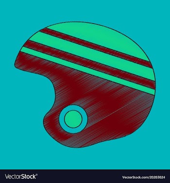 Flat shading style icon ski helmet vector image