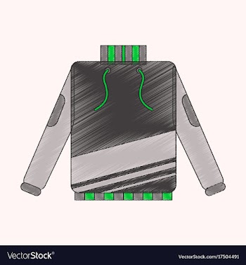 Flat shading style icon skiing sweater vector image