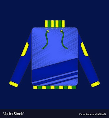 Flat shading style icon skiing sweater vector image