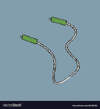 Flat shading style icon skipping rope vector image