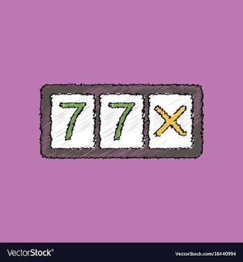 Flat shading style icon slot machine two sevens vector image