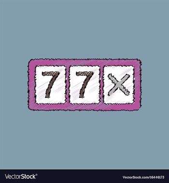 Flat shading style icon slot machine two sevens vector image