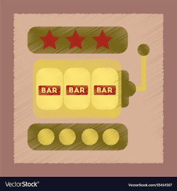 Flat shading style icon slot machine vector image