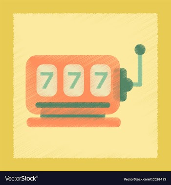 Flat shading style icon slot machine vector image