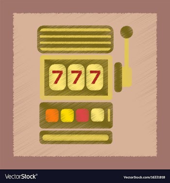 Flat shading style icon slot machine vector image